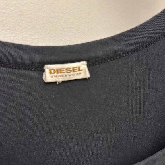 Vintage 90s  Deisel Black Sleeveless tank top large - Picture 2 of 5